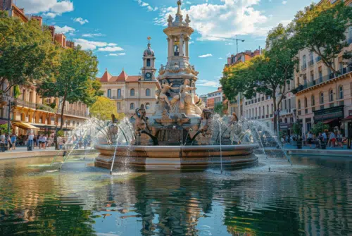 Découverte de la Fontaine Bartholdi à Lyon : histoire et secrets