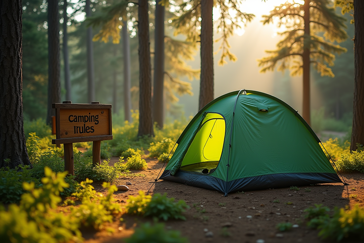 Emplacements autorisés pour dormir en tente : règles et astuces à connaître