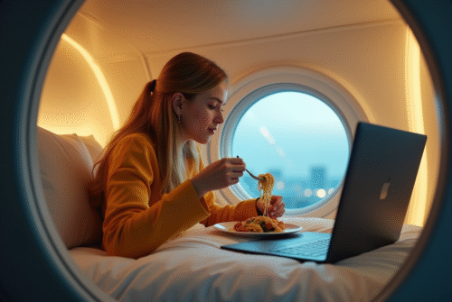Manger à l’intérieur d’un hôtel capsule : conseils et expériences